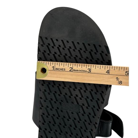 Galerie Des Tanneurs Slides Sandals Black Leather Mens Size 8.5 Designer H main image 11